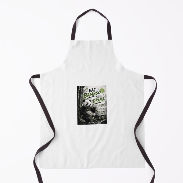 Item preview, Eat Bamboo No Drama - Panda Funny Typography Artwork designed and sold by Ak-art-shop.