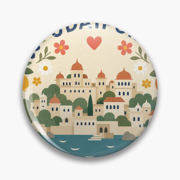 Item preview, Udaipur India Travel Souvenir Modern Folk Art designed and sold by VisualArtsOasis.