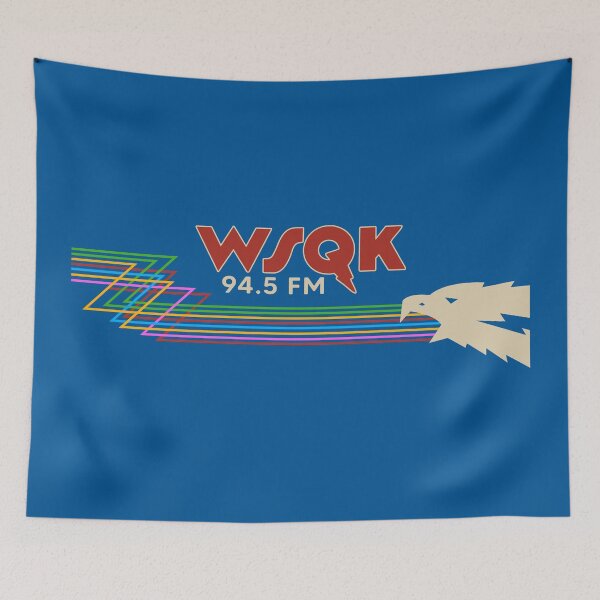Item preview, WSQK 94.5 FM – The Squawk – Hawkins Radio designed and sold by Pop Pantheon & Trim Team.