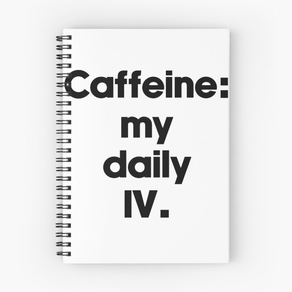 Item preview, Text Typography Caffeine: my daily IV. Coffee Dependency Humor designed and sold by TypeboldStudio.