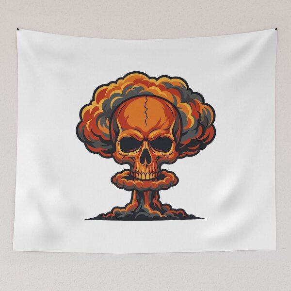 Item preview, Nuclear Skull Mushroom Cloud designed and sold by TontikDesign.