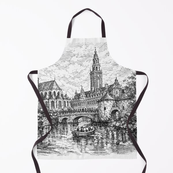 Item preview, A drawing of Leuven, Belgium – A Beautiful City in Europe. designed and sold by GalleryKauffeld.