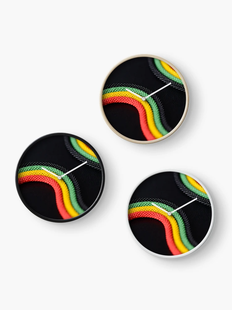 Thumbnail 3 of 4, Clock, Reggae Vibes designed and sold by RastaColors.