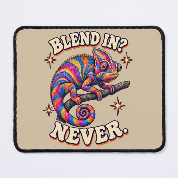 Item preview, Blend In? Never – Colorful Chameleon designed and sold by VioVibe.