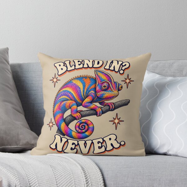 Item preview, Blend In? Never – Colorful Chameleon designed and sold by VioVibe.