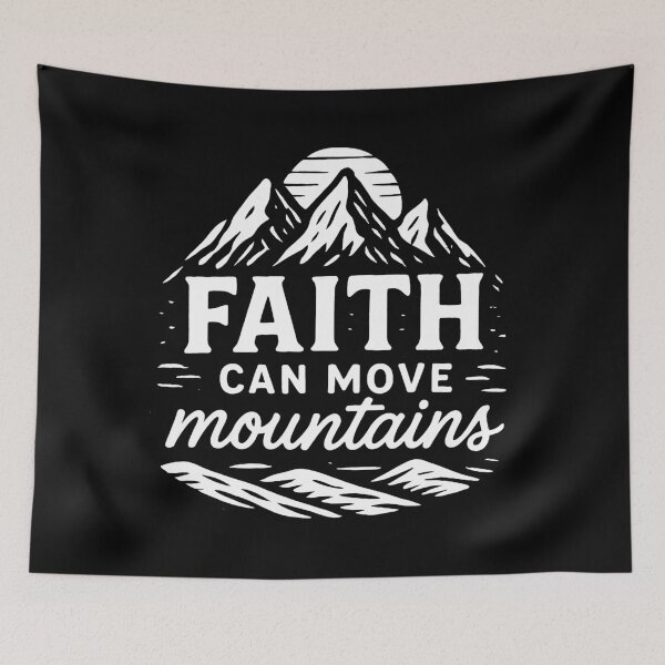 Item preview, Matthew 17:20 Faith Can Move Mountains designed and sold by plushism.