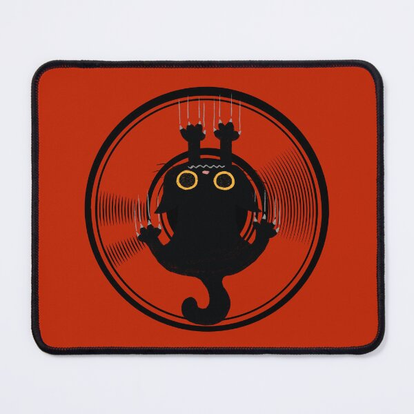 Item preview, A vinyl record and a black cat. designed and sold by MagelliShop.