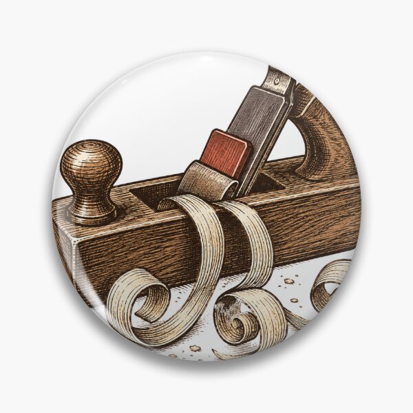 Item preview, Woodworking Hand Plane with Curling Wood Shavings designed and sold by eignvalue.