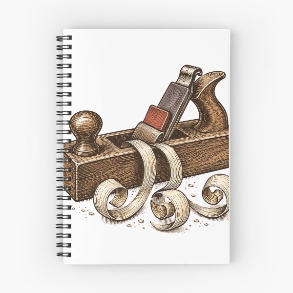 Item preview, Woodworking Hand Plane with Curling Wood Shavings designed and sold by eignvalue.