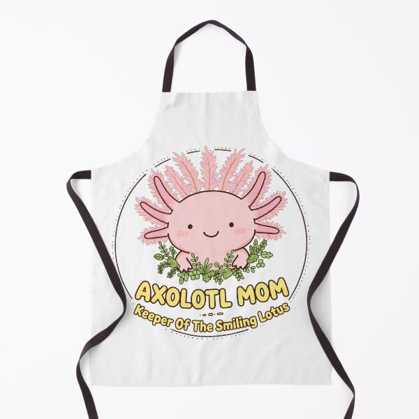 Item preview, Axolotl Mom Keeper Of The Smiling Lotus Cute Pink Axolotl Badge Art designed and sold by TauqeerArts.