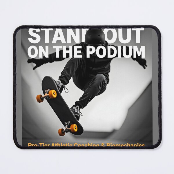 Item preview, Stand Out On The Podium Skateboard Poster: Color Pop Amber Wheels Concrete Canvas designed and sold by Creative-RE.
