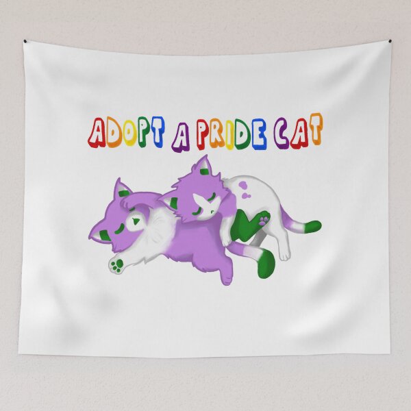 Item preview, Adopt A Pride Cat — Genderqueer designed and sold by HistoryHounds.