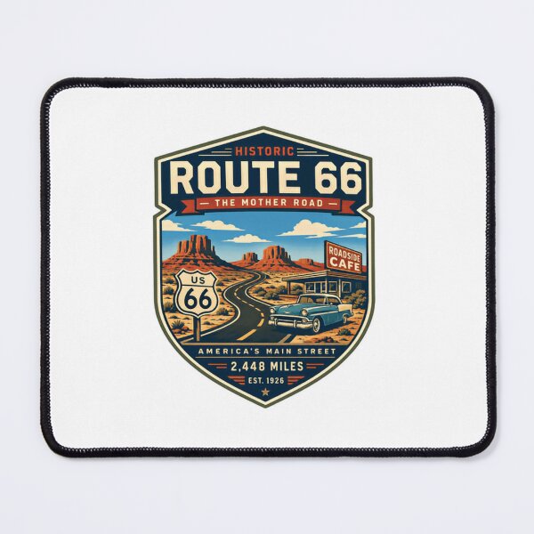 Item preview, Historic Route 66 The Mother Road US 66 America's Main Street Road Trip Travel designed and sold by Simsimah26Parks.