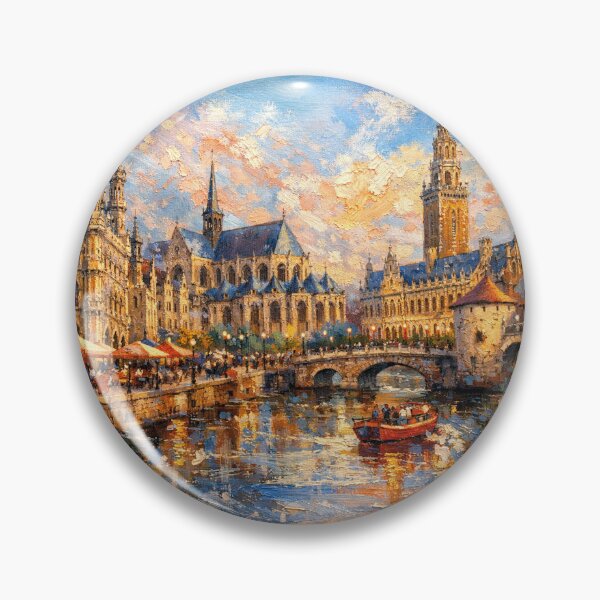 Item preview, Leuven Belgium painting– A Beautiful City in Europe. designed and sold by GalleryKauffeld.