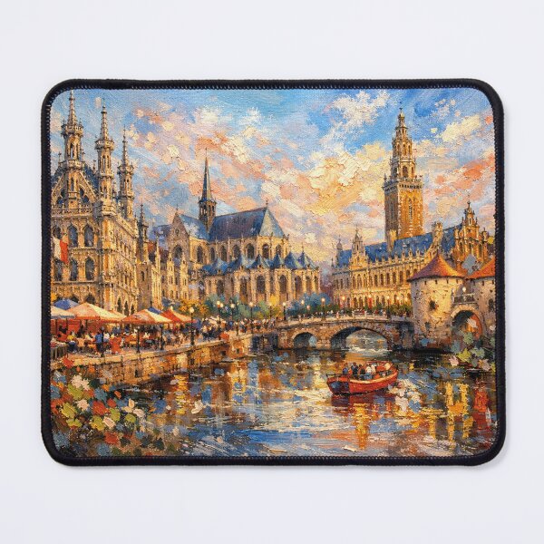 Item preview, Leuven Belgium painting– A Beautiful City in Europe. designed and sold by GalleryKauffeld.