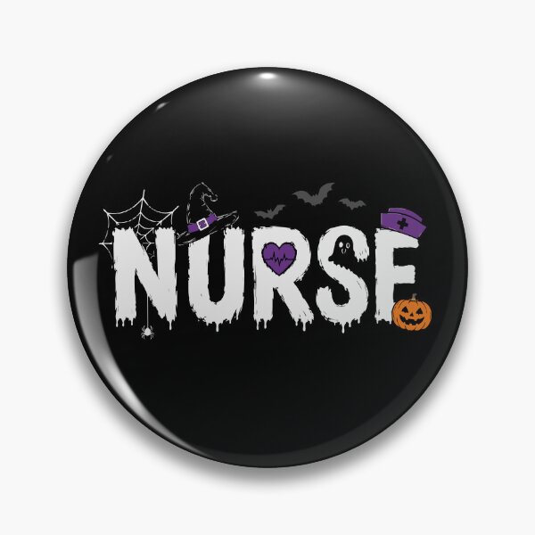 Item preview, NURSE HALLOWEEN hat bats spiderweb pumpkin designed and sold by YNELENT.
