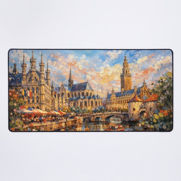 Item preview, Leuven Belgium painting– A Beautiful City in Europe. designed and sold by GalleryKauffeld.