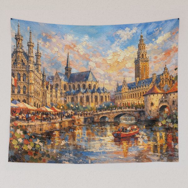 Item preview, Leuven Belgium painting– A Beautiful City in Europe. designed and sold by GalleryKauffeld.