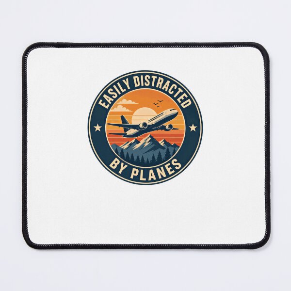 Item preview, Easily Distracted By Planes Aviation Pilot Enthusiast designed and sold by JonesFlora2025.