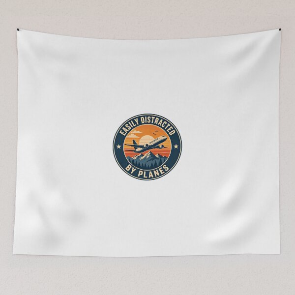 Item preview, Easily Distracted By Planes Aviation Pilot Enthusiast designed and sold by JonesFlora2025.