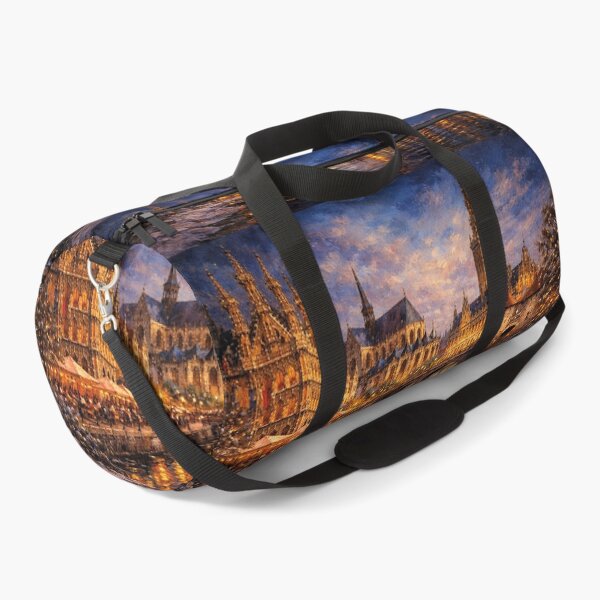 Item preview, A painting of Leuven by night – A Beautiful City in Belgium. designed and sold by GalleryKauffeld.