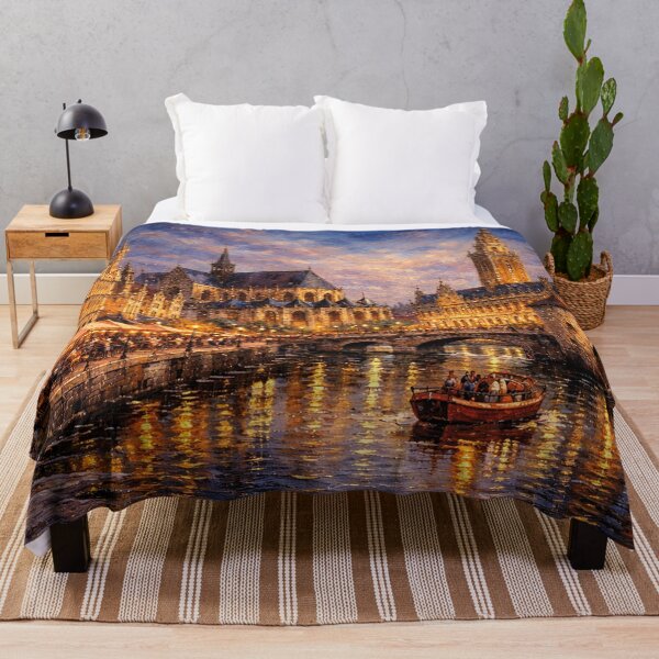 Item preview, A painting of Leuven by night – A Beautiful City in Belgium. designed and sold by GalleryKauffeld.
