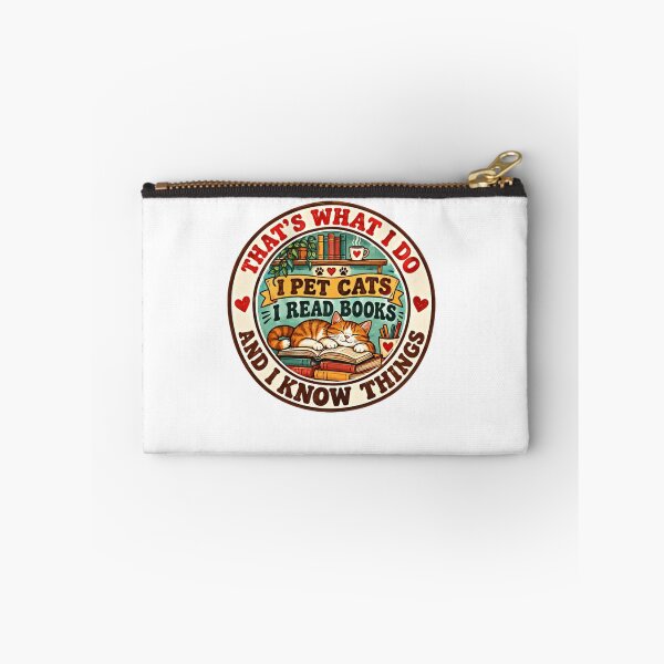 Item preview, That's What I Do I Pet Cats I Read Books And I Know Things Cat Lover Bookworm Reader designed and sold by JonesFlora2025.