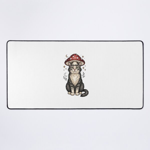 Item preview, Vintage Cat with Red Mushroom designed and sold by SOUFIANE1991.