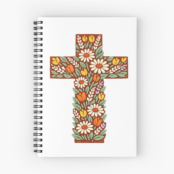 Item preview, Wildflower Cross Folk Floral Christian Faith Bloom designed and sold by eignvalue.