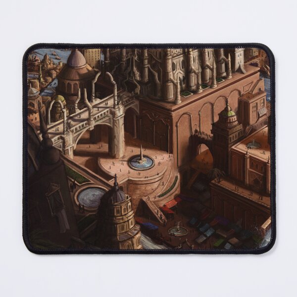 Item preview, Ancient Fantasy City Citadel Digital Painting designed and sold by OnHeathAndMoor.