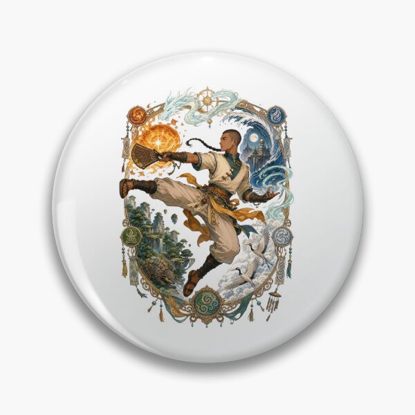 Item preview, Elemental Arrow Monk Four Elements Vintage Filigree Art designed and sold by lamiarte.