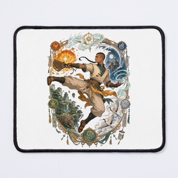 Item preview, Elemental Arrow Monk Four Elements Vintage Filigree Art designed and sold by lamiarte.