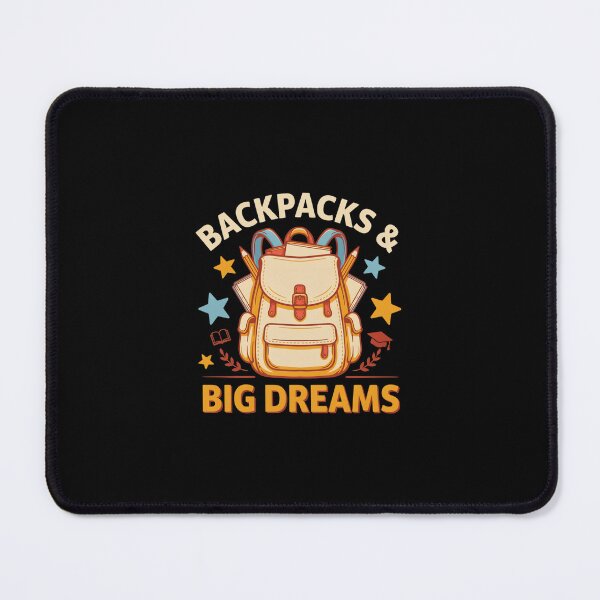 Item preview, Backpacks & Big Dreams T Shirt, Back to School Shirt, Vintage Student Tee, School Season Gift designed and sold by Daily Mood Tees.