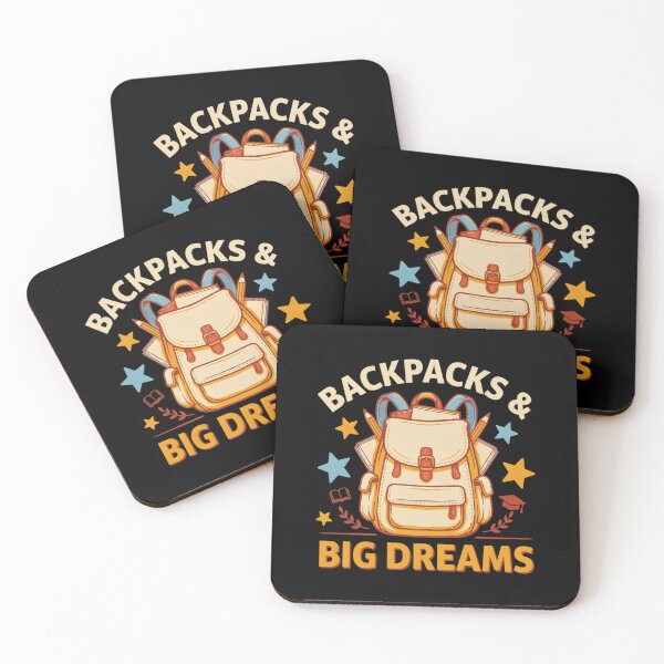 Item preview, Backpacks & Big Dreams T Shirt, Back to School Shirt, Vintage Student Tee, School Season Gift designed and sold by Daily Mood Tees.