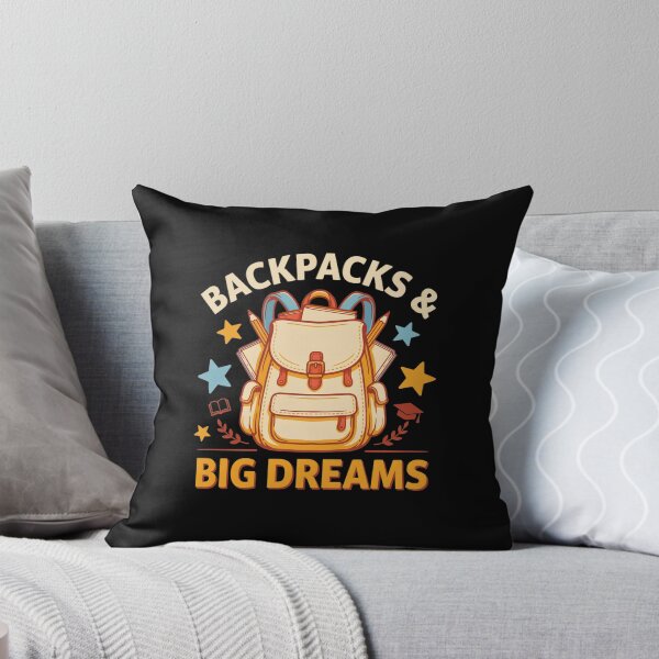 Item preview, Backpacks & Big Dreams T Shirt, Back to School Shirt, Vintage Student Tee, School Season Gift designed and sold by Daily Mood Tees.