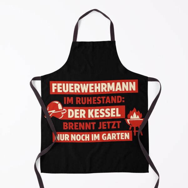 Artikelvorschau, Feuerwehrmann im Ruhestand – Der Kessel brennt jetzt nur noch im Garten entworfen und verkauft von EpicInks24.