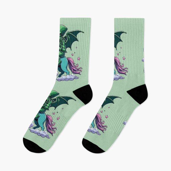 Item preview, Cthulhu Riding a Unicorn Cute Mythic Monster Sticker designed and sold by NerdiPop.