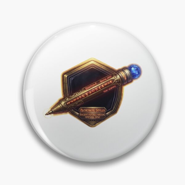 Aperçu de l'œuvre Technologie innovante - Badge Alchemical Stylus Quantum-P pour jeu de rôle fantastique et de science-fiction créée et vendue par Newday666.