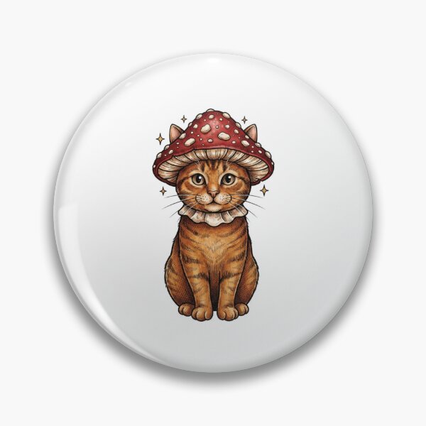 Item preview, Vintage Cat with Red Mushroom  designed and sold by SOUFIANE1991.
