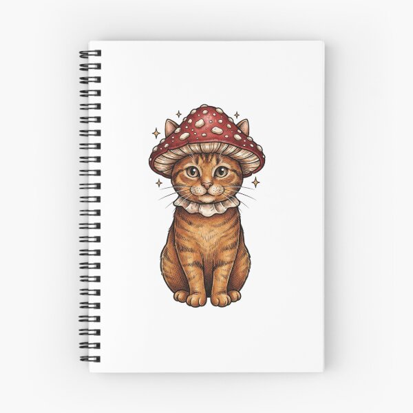 Item preview, Vintage Cat with Red Mushroom  designed and sold by SOUFIANE1991.