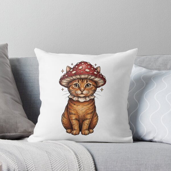Item preview, Vintage Cat with Red Mushroom  designed and sold by SOUFIANE1991.