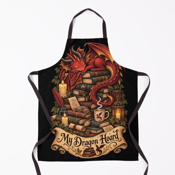 Item preview, My Dragon Hoard – Cozy Book Dragon Dark Academia designed and sold by LuxeBuzz.