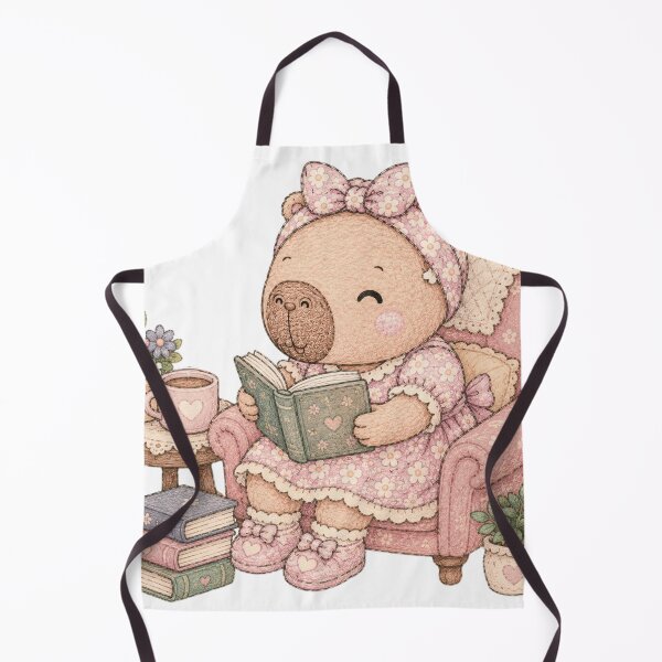 Item preview, Cozy Capybara Reading a Book – Cute Book Lover Animal designed and sold by sdartproject.