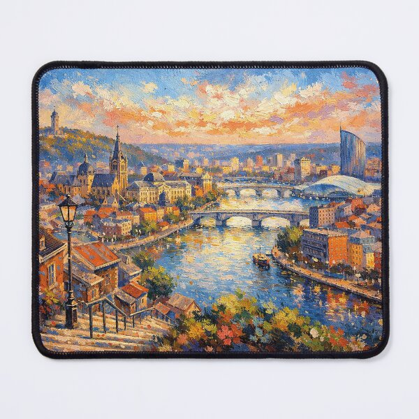 Item preview, A painting of Liège, Belgium – A Beautiful City in Europe. designed and sold by GalleryKauffeld.