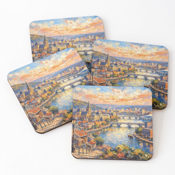 Item preview, A painting of Liège, Belgium – A Beautiful City in Europe. designed and sold by GalleryKauffeld.