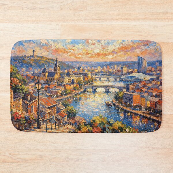 Item preview, A painting of Liège, Belgium – A Beautiful City in Europe. designed and sold by GalleryKauffeld.