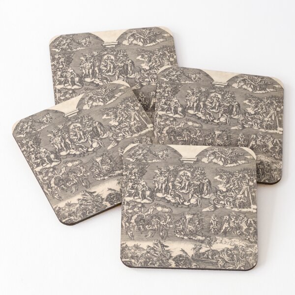 Item preview, The Last Judgment Renaissance Engraving designed and sold by artofuniverse.