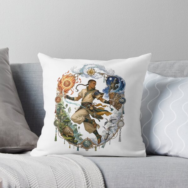 Item preview, Elemental Arrow Monk Four Elements Vintage Filigree Art designed and sold by lamiarte.