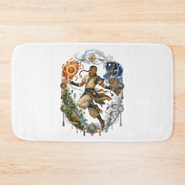Item preview, Elemental Arrow Monk Four Elements Vintage Filigree Art designed and sold by lamiarte.