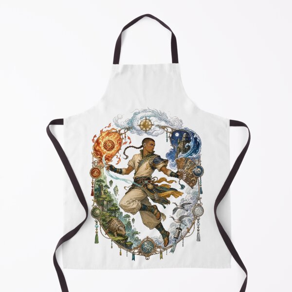 Item preview, Elemental Arrow Monk Four Elements Vintage Filigree Art designed and sold by lamiarte.